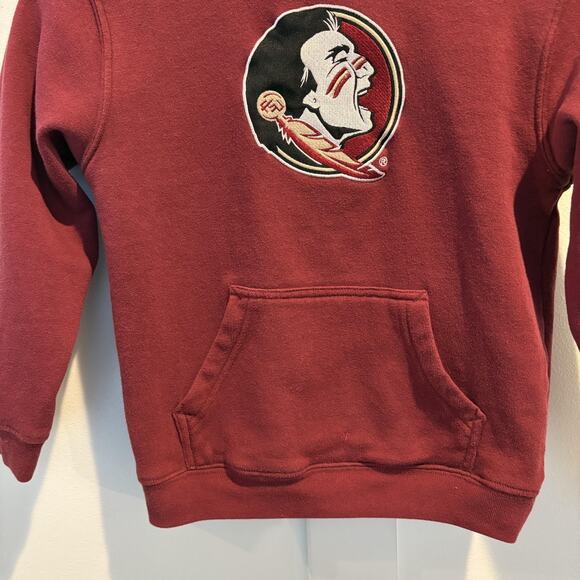Florida State Seminoles Hoodie Youth Large 7 Red NCAA Football Sweatshirt Kids - Picture 4 of 11